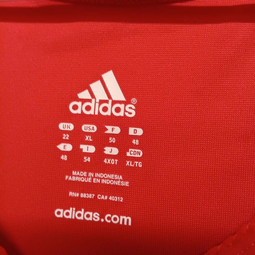 Adidas Women's Red V Neck Sleeveless Performance Active Tank Top Size XL - Picture 4 of 9